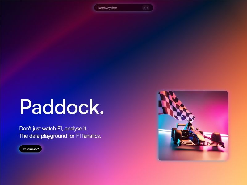 The paddock site homepage